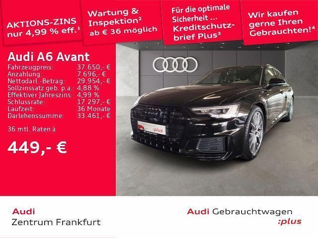 Mythosschwarz metallic Gebraucht 2021 Audi A6 Ambiente Kombi | 37.650 € (Guter Preis) - Bild 1/2