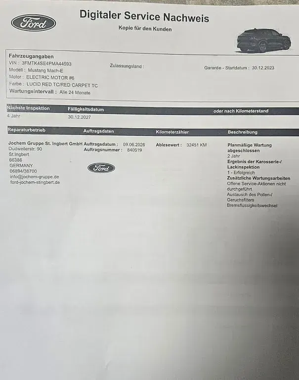 Gebraucht Ford Mustang Mach-E 358 kW (487 PS) 2024 Rot SUV