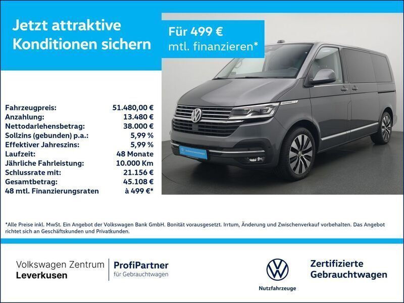 Indiumgrau Gebraucht 2020 VW T6.1 Comfortline Van | 51.480 € (Fairer Preis) - Bild 1/3