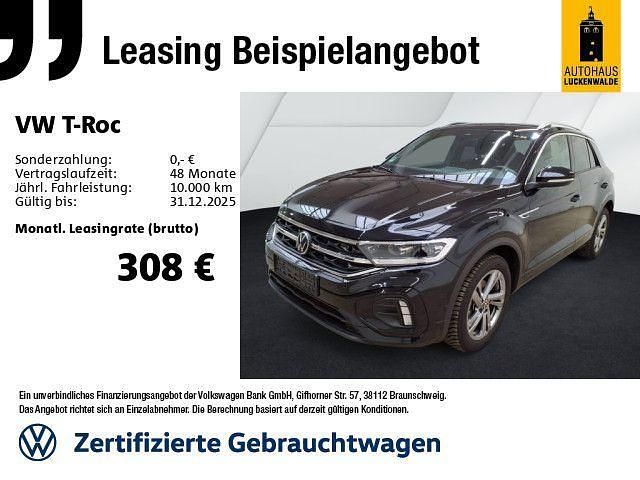 Schwarz Gebraucht 2025 VW T-Roc R-line SUV | 29.980 € (Fairer Preis) - Bild 1/3