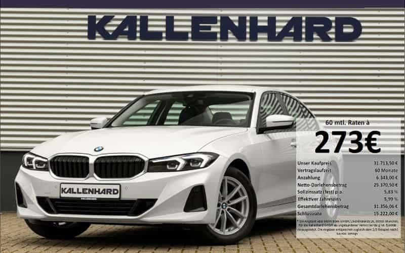 Weiss Gebraucht 2023 BMW 320 Sport Line Limousine | 31.714 € (Superpreis) - Bild 1/4