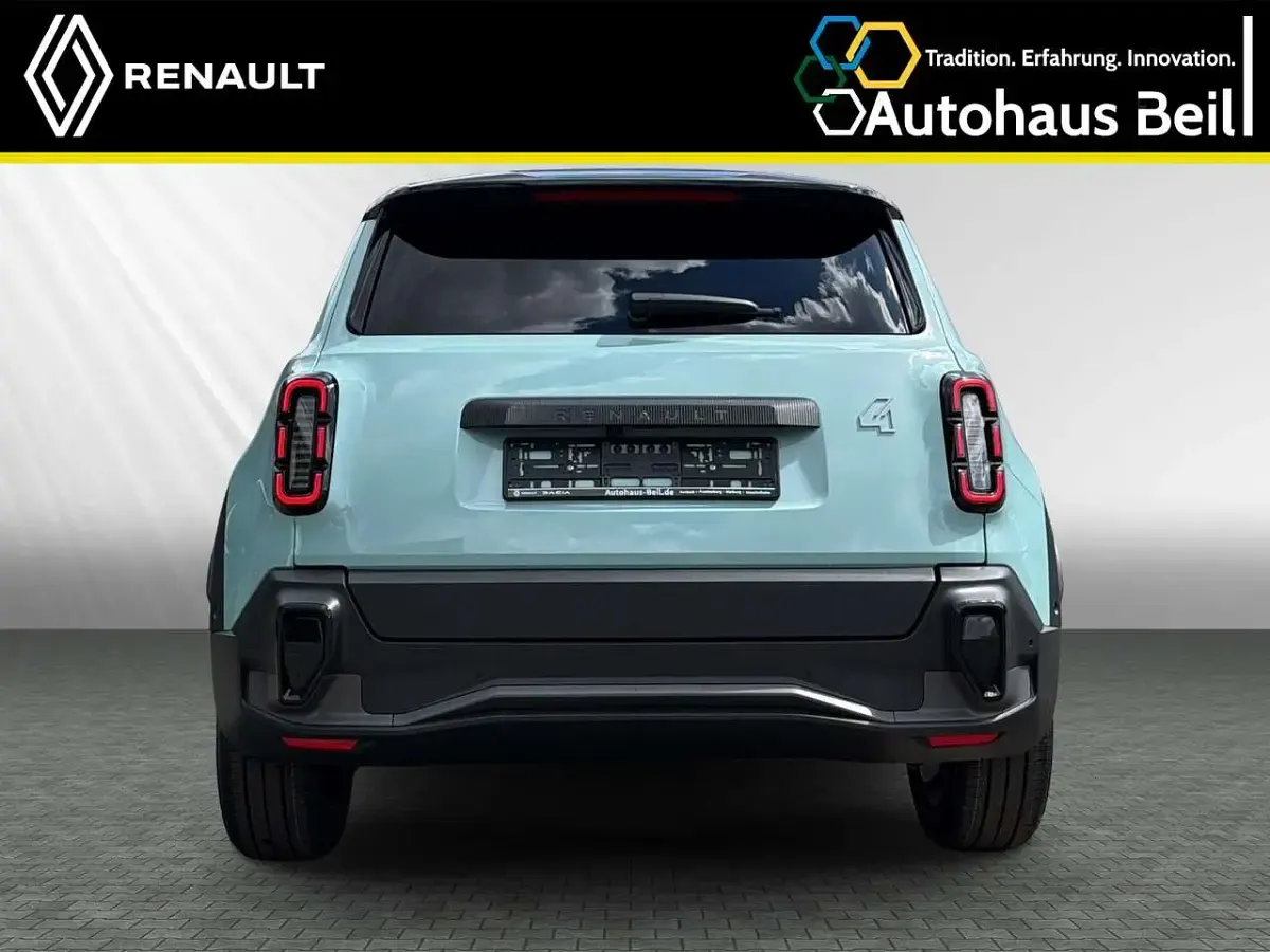 Neu Renault 4 E-Tech Komfort 110 kW (150 PS) 2026 Hautsdefrancegrün, black pe SUV