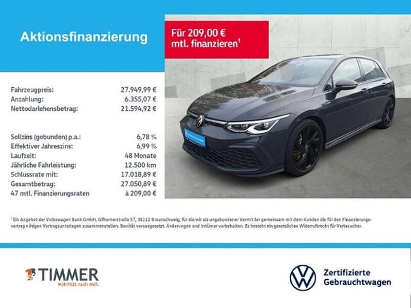 Gebraucht VW Golf VIII GTD 200 PS (147 kW) 2022 Grau Limousine