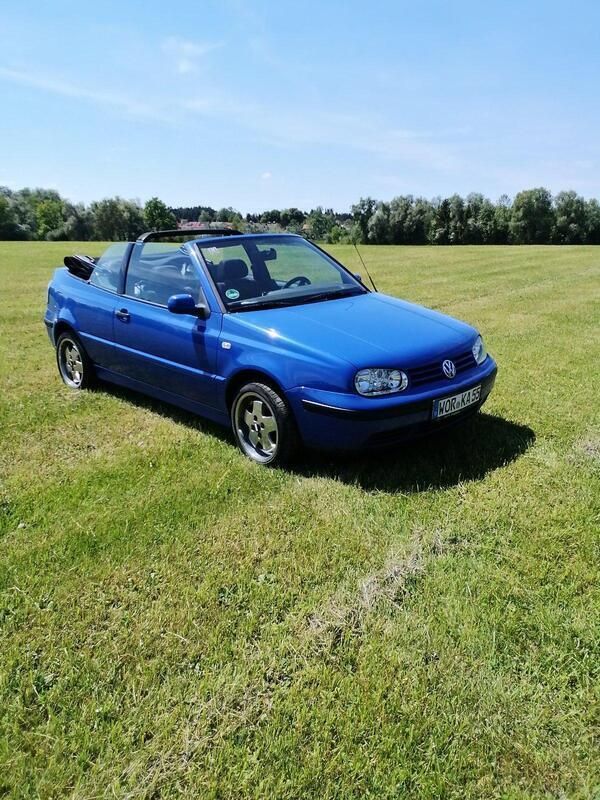 Blau Gebraucht 2001 VW Golf Cabriolet Cabrio | 1.250 € (Superpreis) - Bild 1/4
