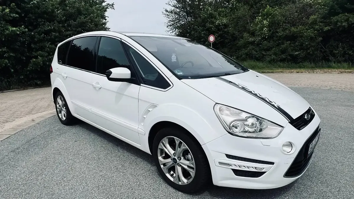Gebraucht Ford S-MAX S 203 PS (149 kW) 2012 Weiß Van / Kleinbus