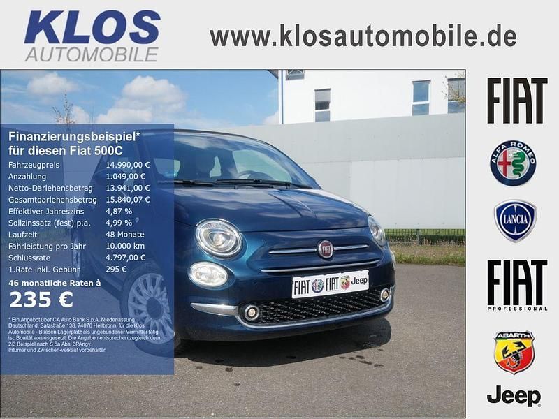 Gebraucht Fiat 500C Dolcevita 69 PS (50 kW) 2022 Blau Cabrio