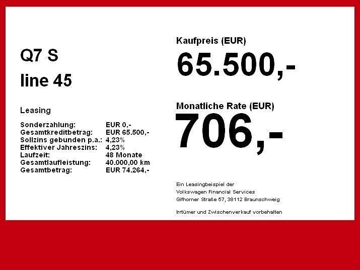 Gebraucht Audi Q7 S-Line 231 PS (169 kW) 2025 Schwarz (mythosschwarz) SUV