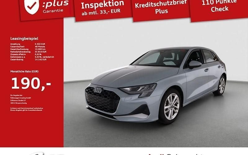 Grau Gebraucht 2024 Audi A3 Sportback Advanced Limousine | 33.810 € (Guter Preis) - Bild 1/4