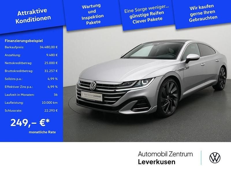 Schwarz / silber / pyrit silber / metall (metallic) Gebraucht 2021 VW Arteon R-line Limousine | 34.480 € (Fairer Preis) - Bild 1/4