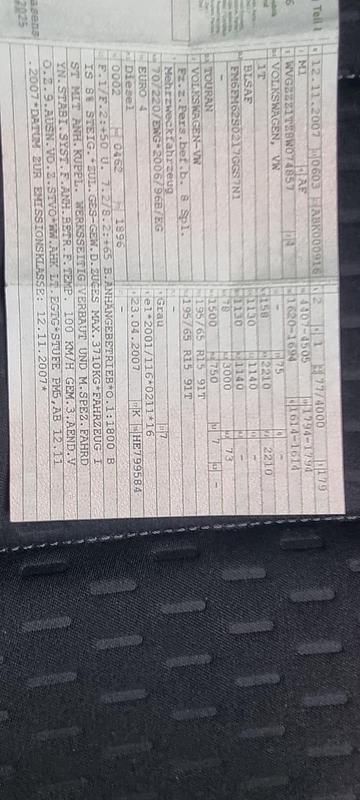 Gebraucht VW Touran Conceptline 130 PS (95 kW) 2007 Grau Van / Kleinbus