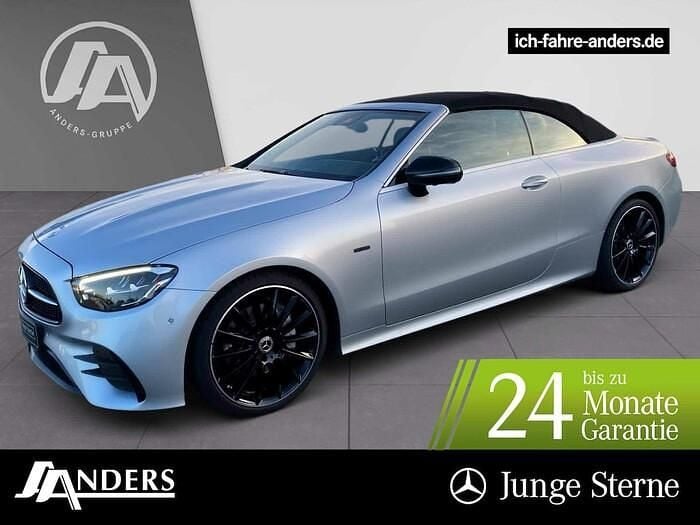 Hightech silber Gebraucht 2023 Mercedes E220 AMG Cabrio | 51.224 € (Teuer) - Bild 1/3