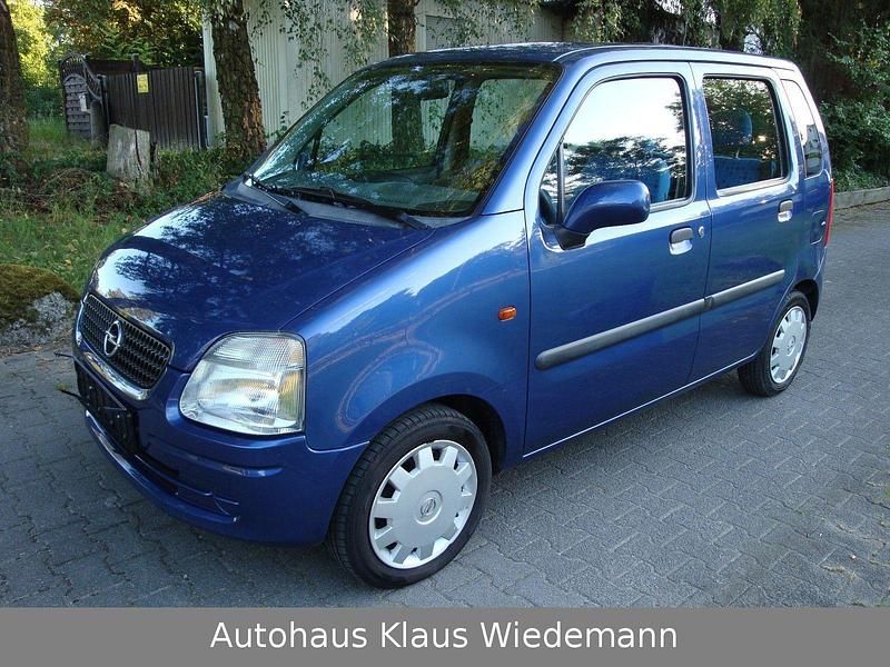 Blau Gebraucht 2002 Opel Agila Comfort Kleinwagen | 3.799 € - Bild 1/4