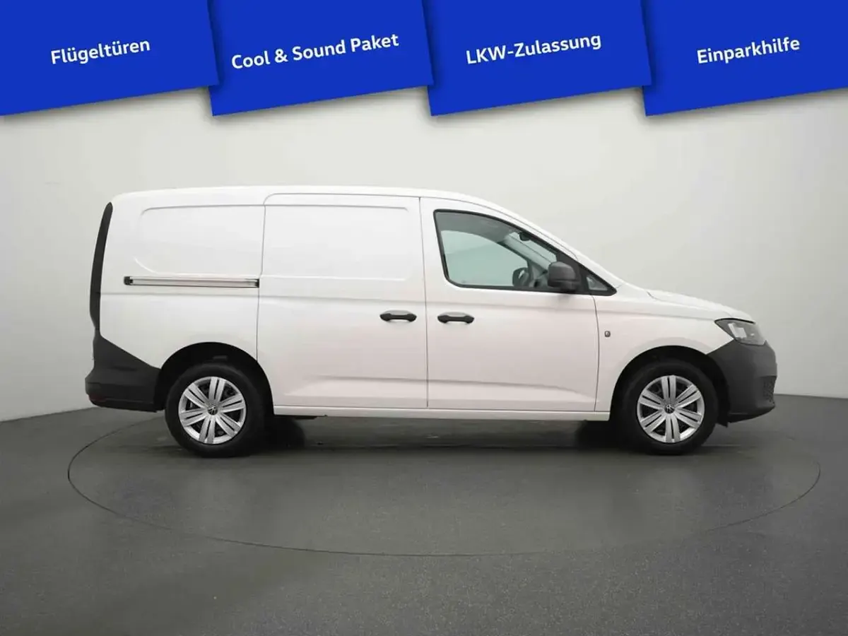 Gebraucht VW Caddy Maxi 102 PS (75 kW) 2023 Weiß Van / Kleinbus