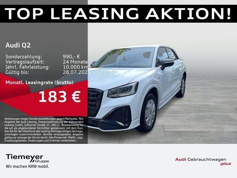 Weiß Gebraucht 2024 Audi Q2 S-Line SUV | 31.170 € (Teuer) - Bild 1/4