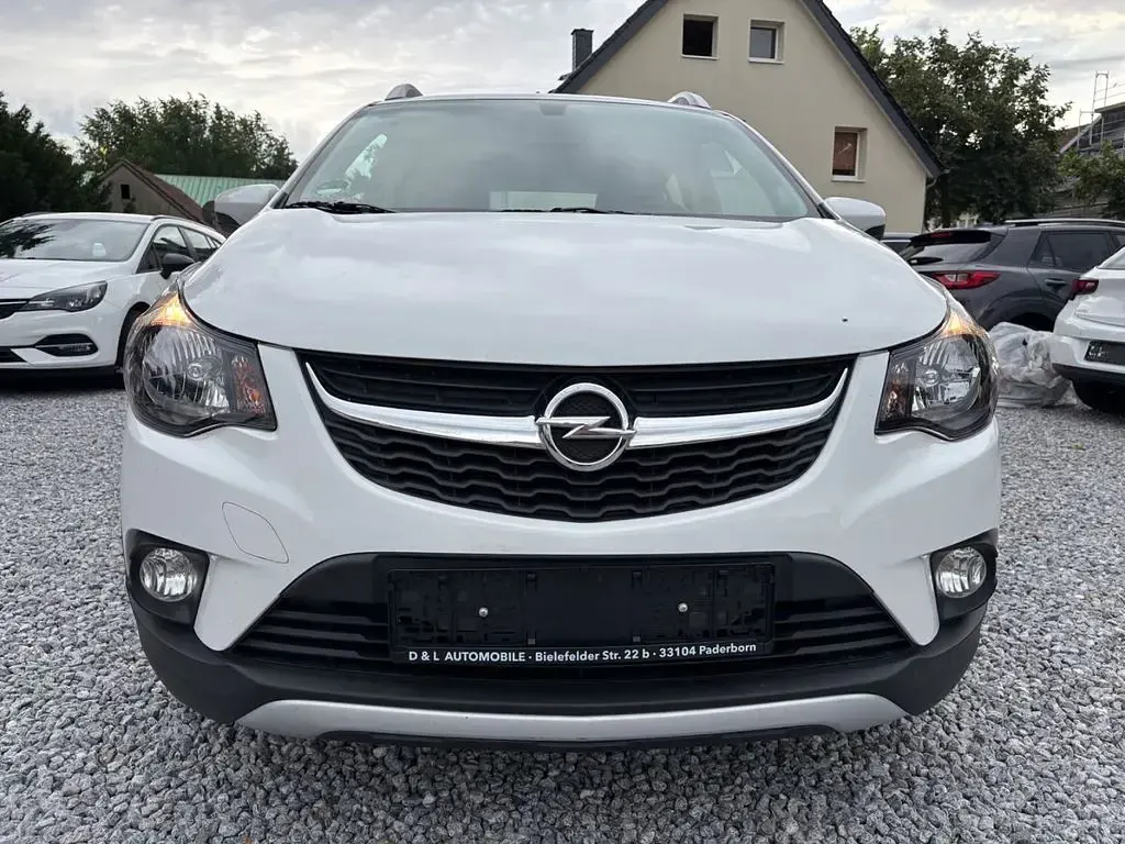 Gebraucht Opel Karl Rocks 75 PS (55 kW) 2018 Schneeweiss/olympic/summit whi Kleinwagen
