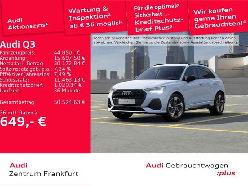 Gletscherweiß metallic/gletsch Gebraucht 2025 Audi Q3 S-Line SUV | 44.850 € (Etwas zu teuer) - Bild 1/3