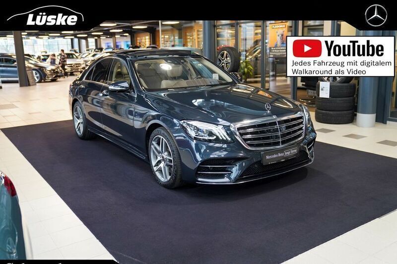 Anthrazitblau Gebraucht 2017 Mercedes S400 AMG line Limousine | 59.900 € (Teuer) - Bild 1/4