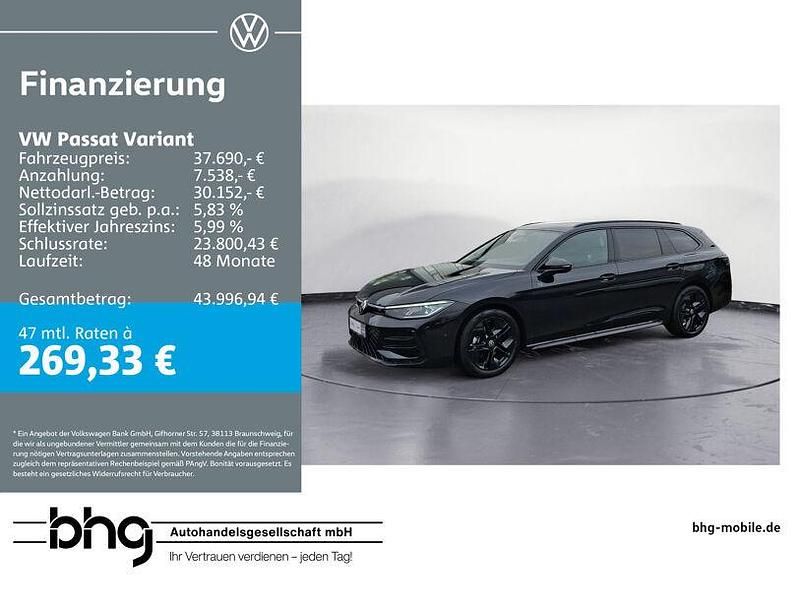 Gebraucht VW Passat R-line 150 PS (110 kW) 2025 Schwarz Kombi