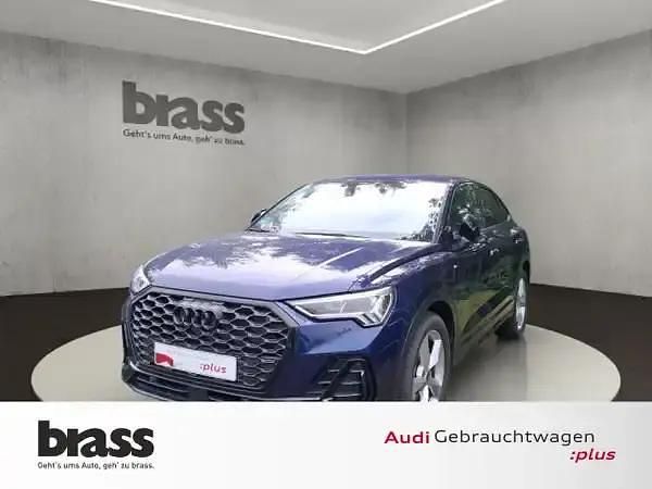 Navarrablau metallic Gebraucht 2024 Audi Q3 Sportback S-Line SUV | 48.900 € - Bild 1/4