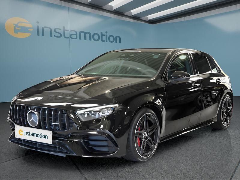 Schwarz Gebraucht 2023 Mercedes A45 AMG AMG Kleinwagen | 52.599 € (Etwas zu teuer) - Bild 1/4