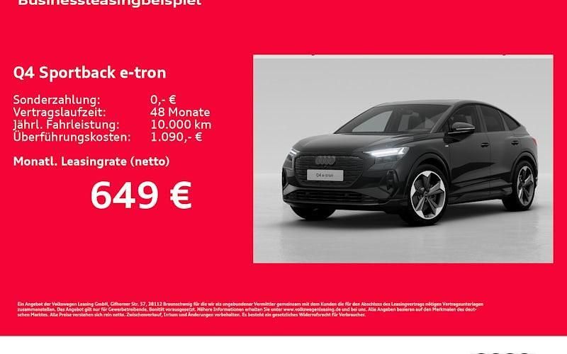 Schwarz Neu 2025 Audi Q4 Sportback e-tron Ambiente SUV | 75.634 € - Bild 1/4