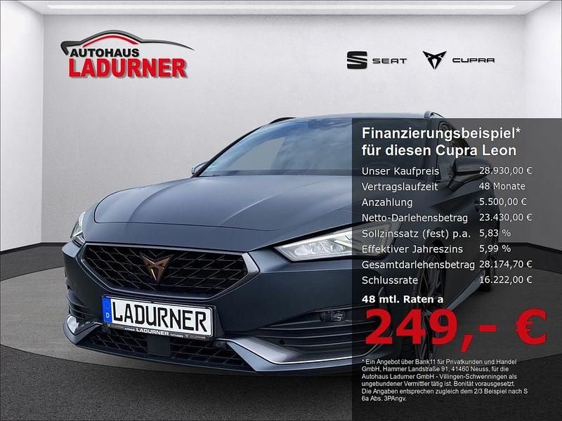 Grau Gebraucht 2021 Cupra Leon VZ Limousine | 28.930 € (Fairer Preis) - Bild 1/4