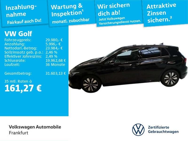 0e grenadillschwarz metallic Gebraucht 2025 VW Golf VIII Goal Limousine | 29.980 € (Superpreis) - Bild 1/2