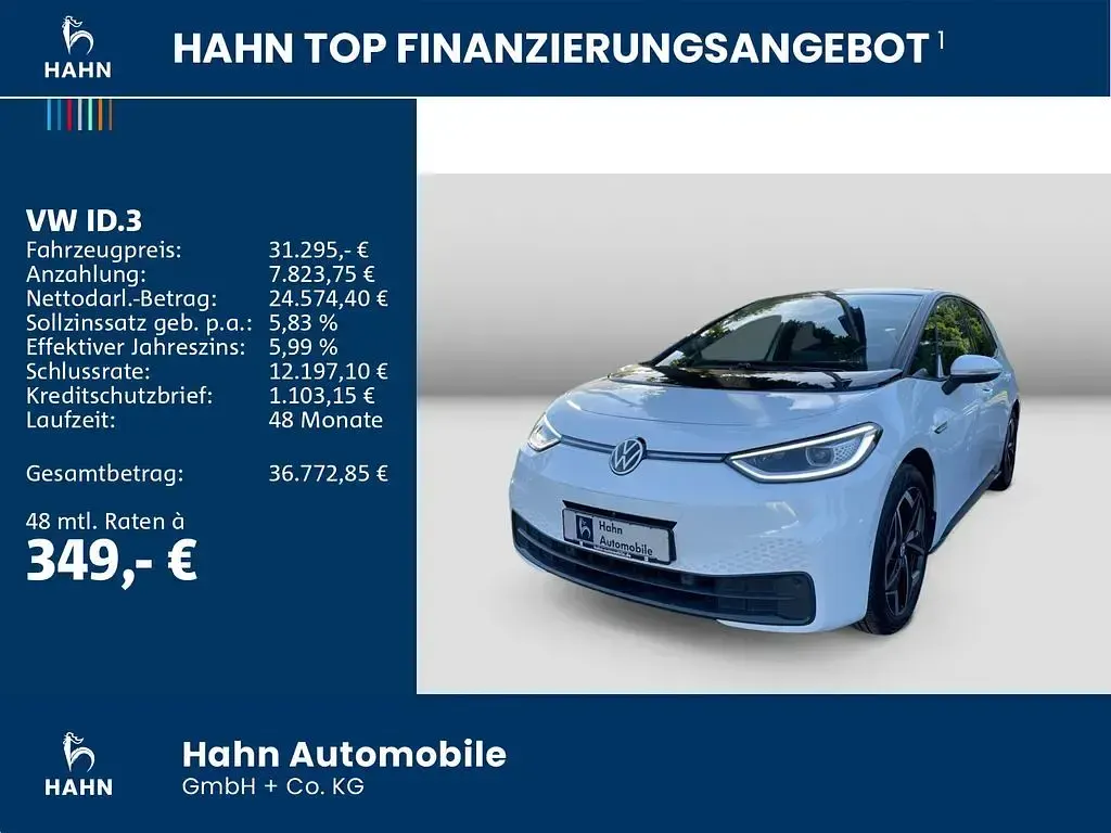 Gebraucht VW ID.3 Pro 150 kW (204 PS) 2023 Gletscherweiß metallic Kleinwagen
