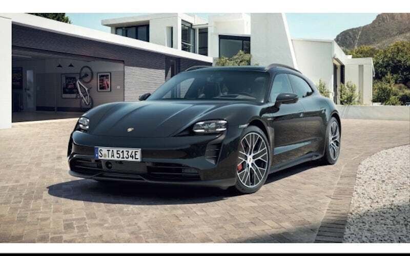 Schwarz Gebraucht 2022 Porsche Taycan Sport Turismo Limousine | 78.888 € (Superpreis) - Bild 1/4