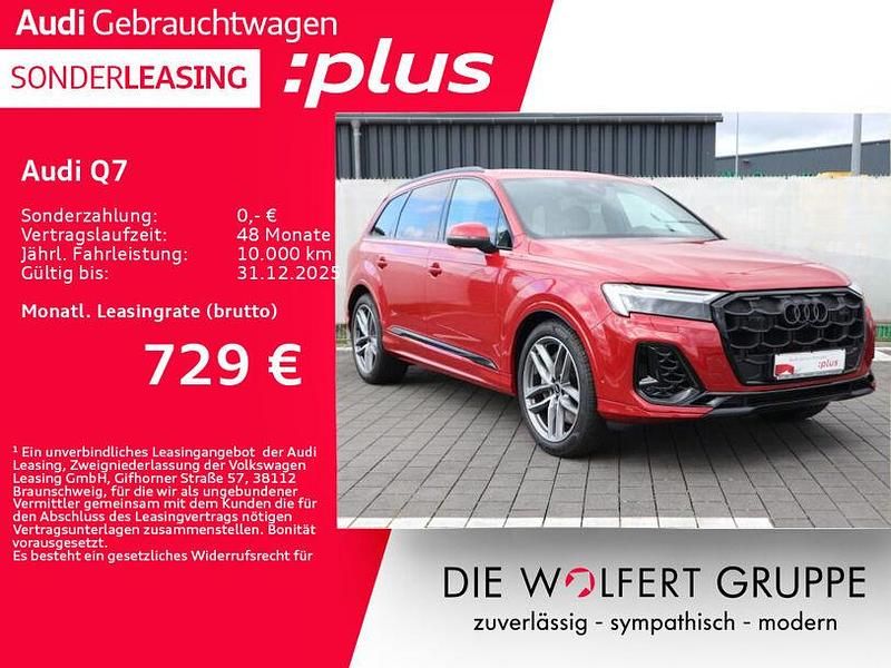 Chilirot metallic Gebraucht 2024 Audi Q7 S-Line SUV | 66.890 € (Fairer Preis) - Bild 1/4