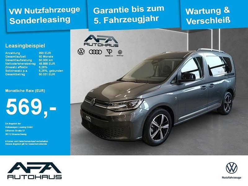 Grau Neu 2025 VW Caddy Style Van / Kleinbus | 48.886 € - Bild 1/4