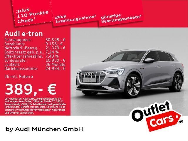 Florettsilber metallic Gebraucht 2022 Audi e-tron S-Line SUV | 33.895 € (Fairer Preis) - Bild 1/2