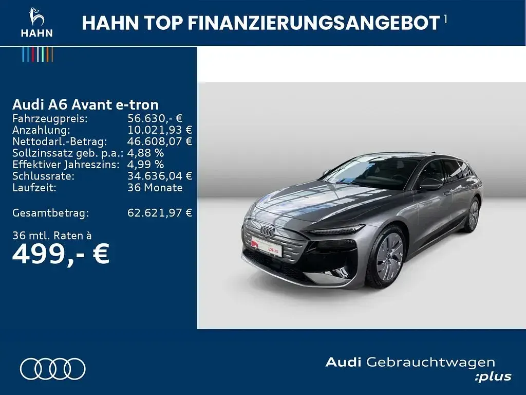Begagnad Audi A6 e-tron Ambiente 210 kW (286 HK) 2025 Grå Kombi