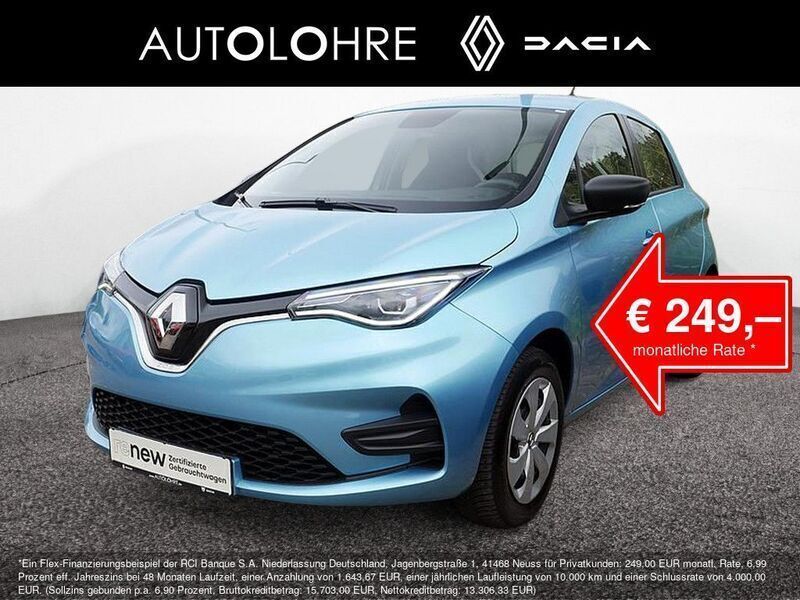 Blau / aquamarin blau (metallic) Gebraucht 2022 Renault Zoe Life Kleinwagen | 14.950 € (Guter Preis) - Bild 1/4