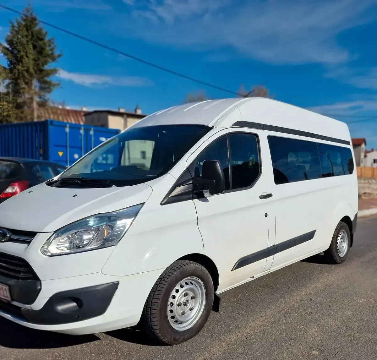 Gebraucht Ford Transit Custom 125 PS (91 kW) 2015 Weiß Van / Kleinbus