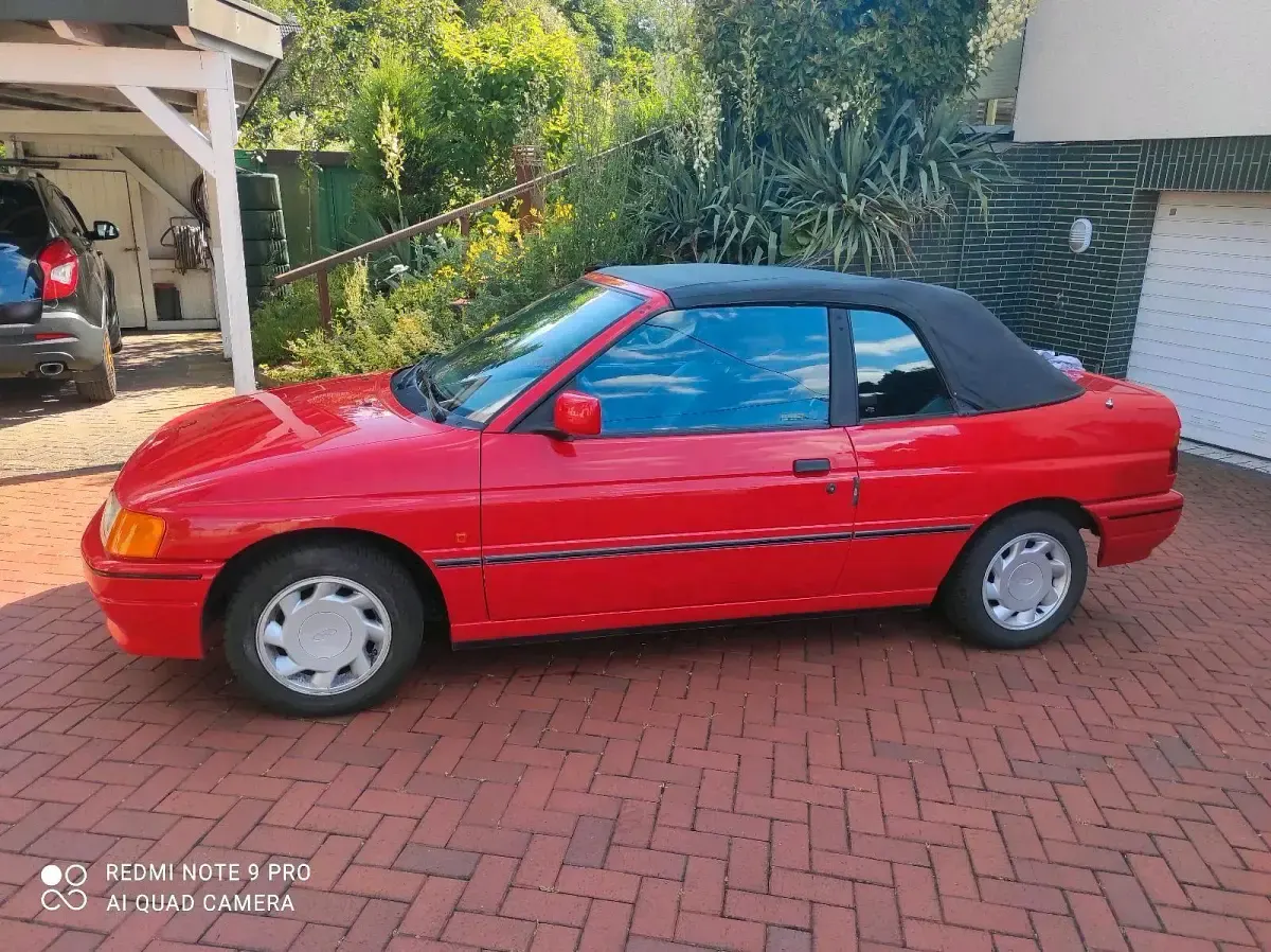 Gebraucht Ford Escort Cabriolet 1991 Rot Cabrio