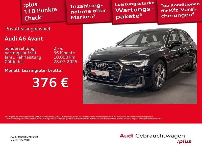 Schwarz Gebraucht 2024 Audi A6 S-Line Kombi | 49.660 € - Bild 1/2
