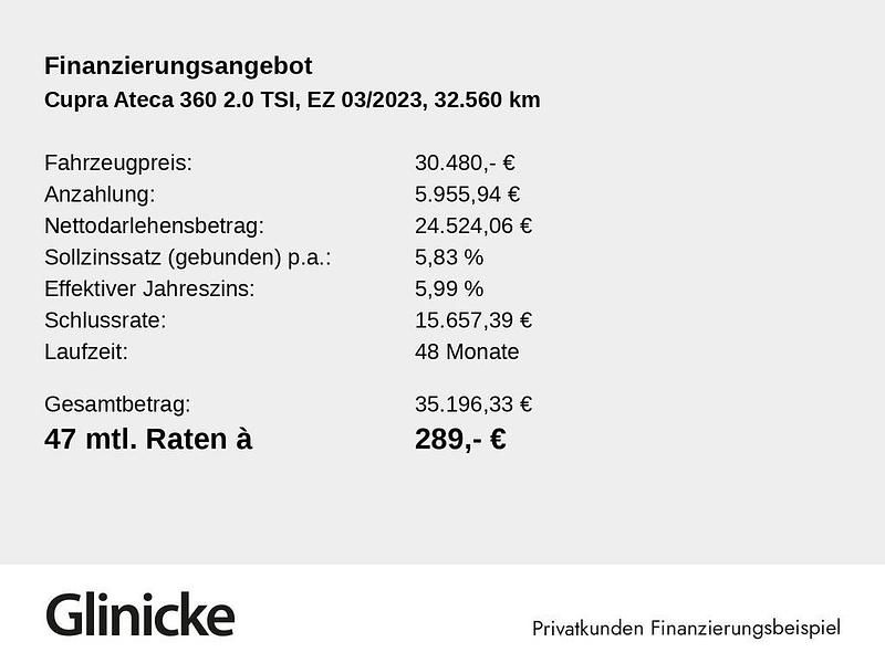 Gebraucht Cupra Ateca 300 PS (220 kW) 2023 Grün SUV