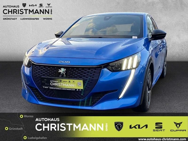 Blau Gebraucht 2020 Peugeot e-208 GT Kleinwagen | 16.990 € (Fairer Preis) - Bild 1/4