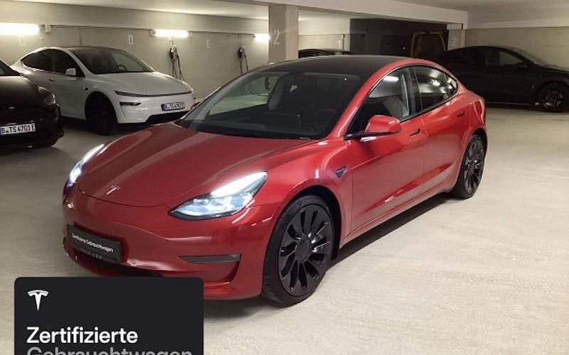 Gebraucht Tesla Model 3 Performance 377 kW (513 PS) 2021 Rot Limousine