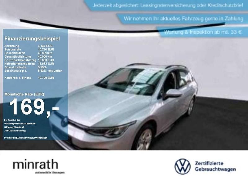 Silber Gebraucht 2022 VW Golf VIII Life Kombi | 19.720 € (Guter Preis) - Bild 1/4