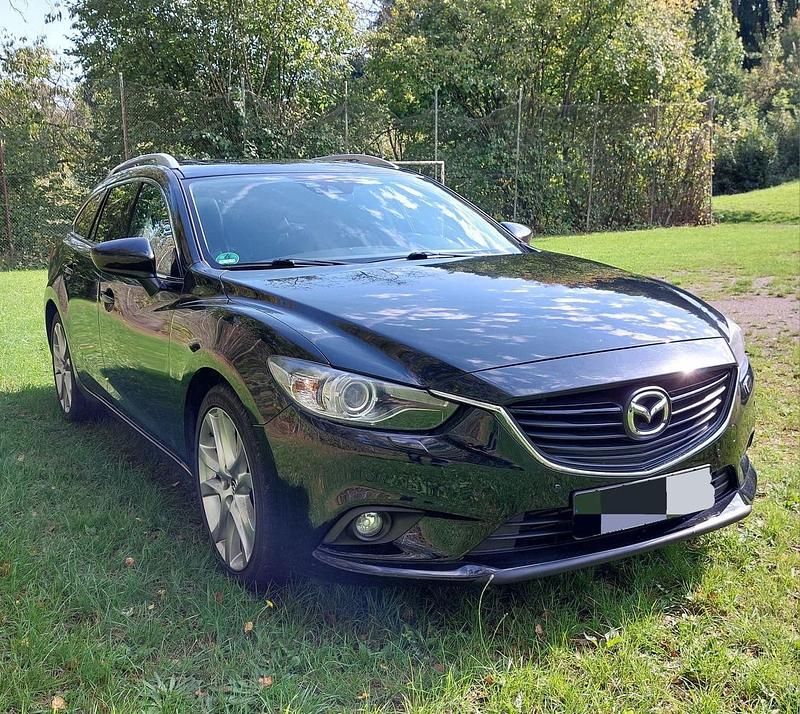 Schwarz Gebraucht 2013 Mazda 6 Sports-Line Kombi | 7.400 € (Guter Preis) - Bild 1/4
