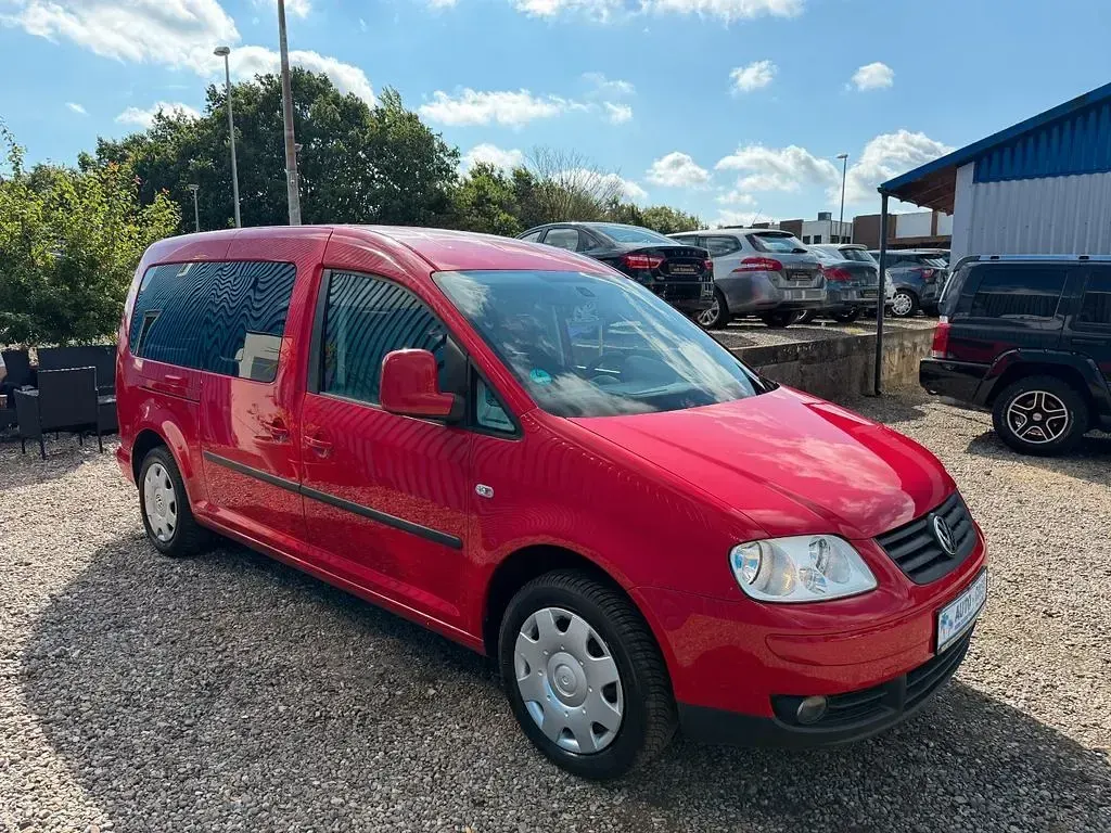 Gebraucht VW Caddy Maxi Life 105 PS (77 kW) 2009 Rot Van / Kleinbus