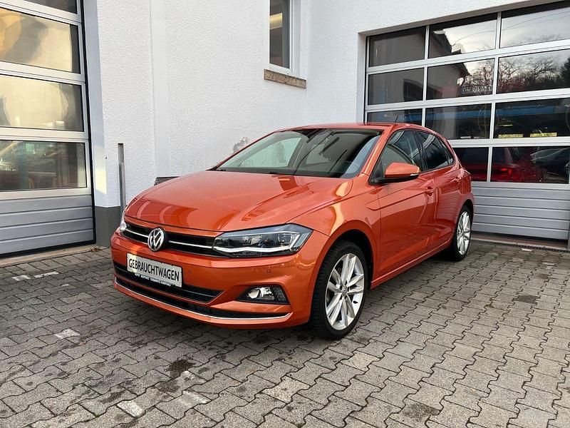 Orange Gebraucht 2018 VW Polo Highline Kleinwagen | 15.990 € (Fairer Preis) - Bild 1/4