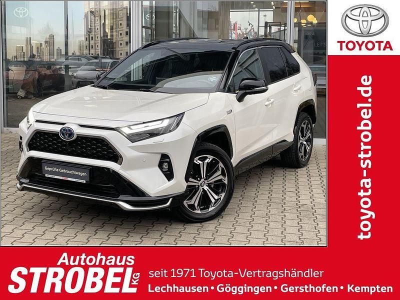 Novaweiß perleffekt / dach schwarz Gebraucht 2022 Toyota RAV4 Hybrid Style SUV | 37.880 € (Superpreis) - Bild 1/4