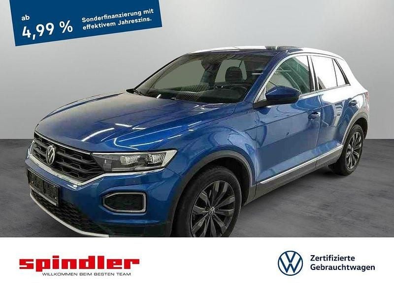 Blau Gebraucht 2021 VW T-Roc Sportline SUV | 26.660 € (Etwas zu teuer) - Bild 1/3