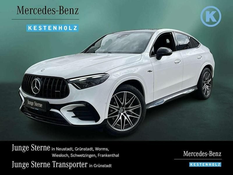 Manufaktur opalithweiß bright Gebraucht 2024 Mercedes GLC43 AMG AMG Coupé | 85.880 € - Bild 1/4