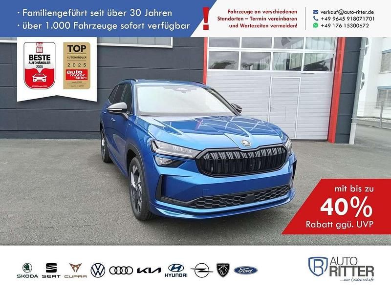 Blau Neu 2025 Skoda Kodiaq SportLine SUV | 54.990 € (Etwas zu teuer) - Bild 1/4