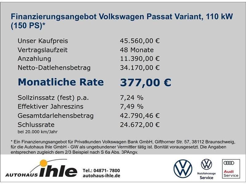 Gebraucht VW Passat R-line 150 PS (110 kW) 2024 Grau Kombi