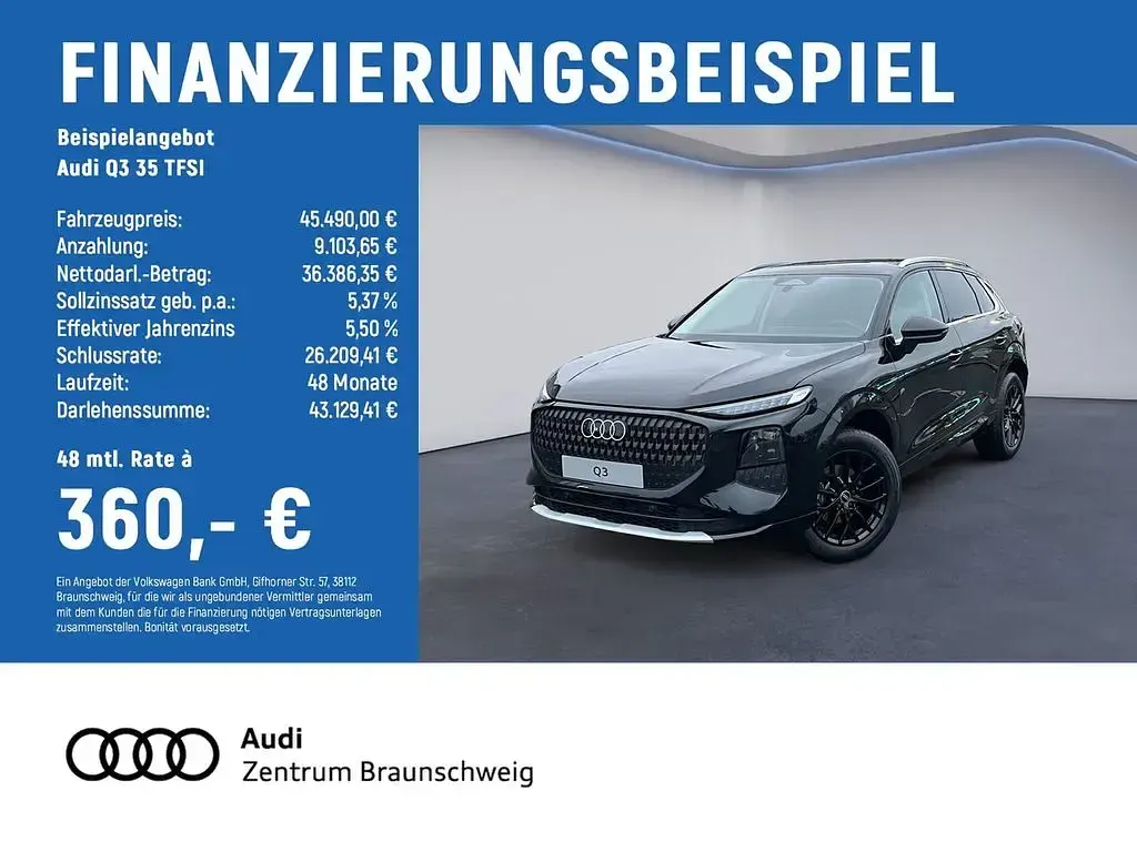 Neu Audi Q3 Sport 150 PS (110 kW) 2026 Schwarz SUV
